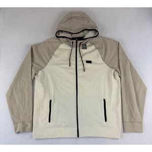 Abercrombie & Fitch Hoodie Mens XL Tan Khaki Full Zip Sweatshirt Full Zip‎